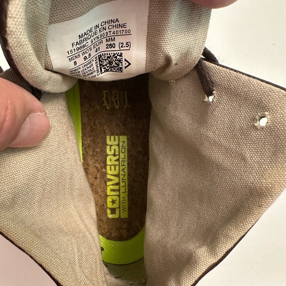 Converse Jack Purcell Mid Top Leather Sneaker '151968C' Size Women 9.5 - Men 8.0 - Picture 13 of 13